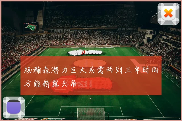 杨瀚森潜力巨大或需两到三年时间方能崭露头角